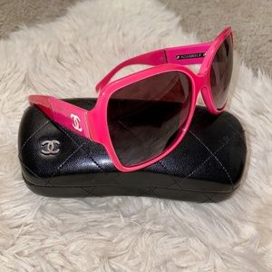 Chanel Sunglasses 5230 Hot Pink & White
